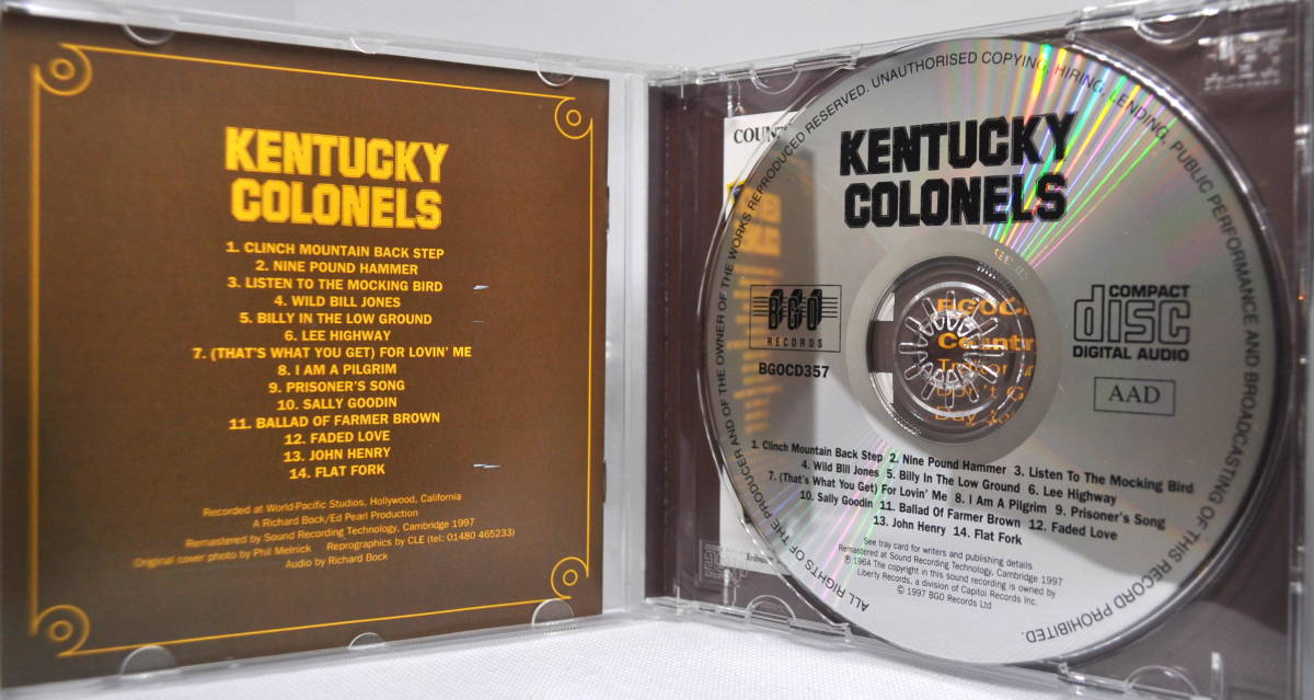 KENTUCKY COLONELS　／　KENTUCKY COLONELS Featuring ROLAND and CLARENCE WHITE　CD_画像3