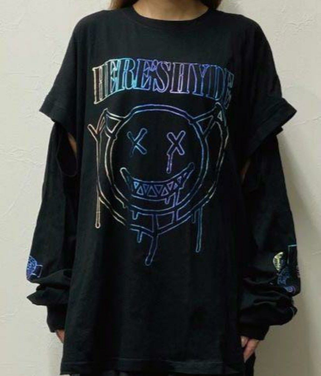 HYDE 2wayロングスリーブTシャツ M HYDE LIVE 2023 長袖 半袖 HYDE 2wayロングスリーブTシャツ M HYDE LIVE 2023 長袖 半袖
