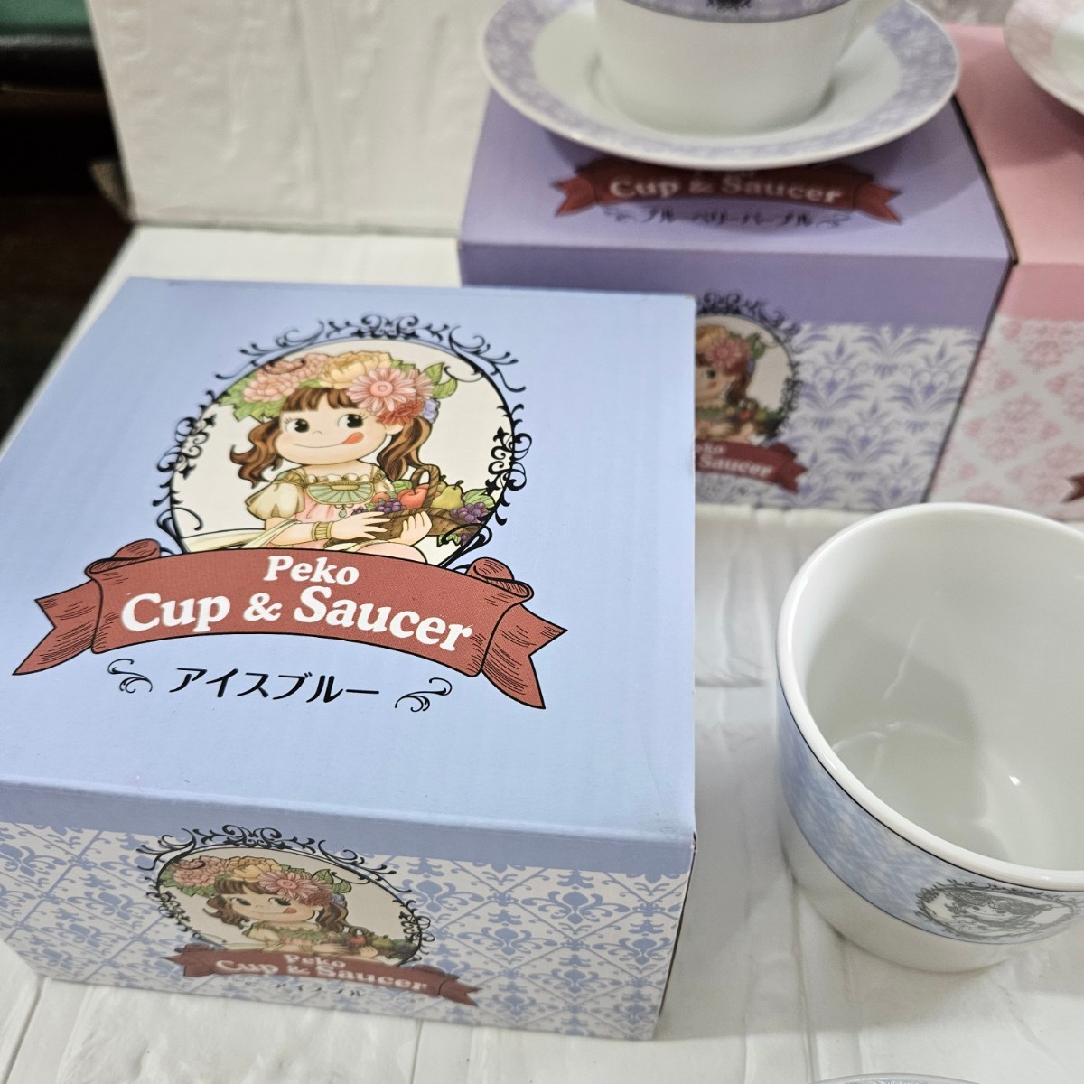 【未使用】 ペコちゃん　カップ&ソーサー　5個セット　マグカップ　コーヒーカップ　食器　コレクション_画像7