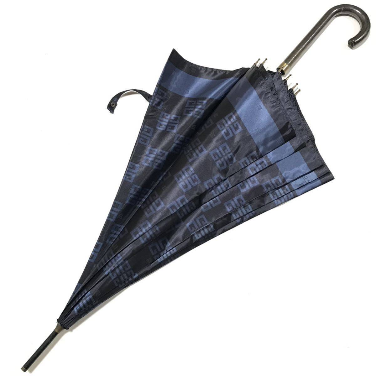 【ジバンシー】本物 GIVENCHY 傘 ロゴモチーフ 4G総柄 全長90cm 雨傘 アンブレラ 雨具 ジバンシィ 長傘 メンズ レディース