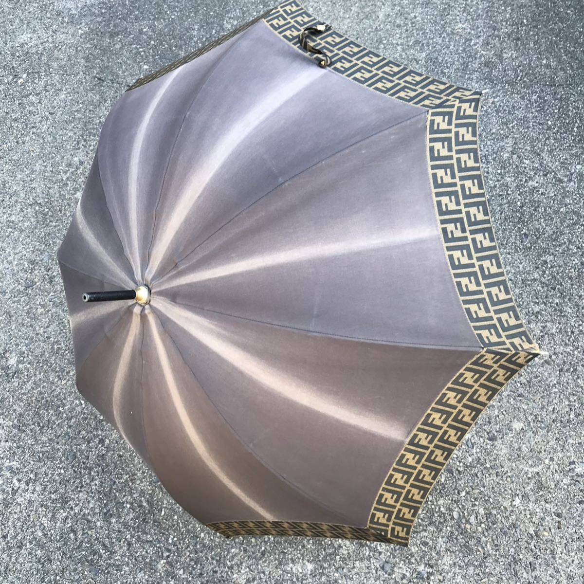 【限定1本】FENDI フェンディ 雨傘 長傘 ズッカ柄 FF柄 イタリア製 【限定1本】FENDI フェンディ 雨傘 長傘 ズッカ柄 FF柄 イタリア製