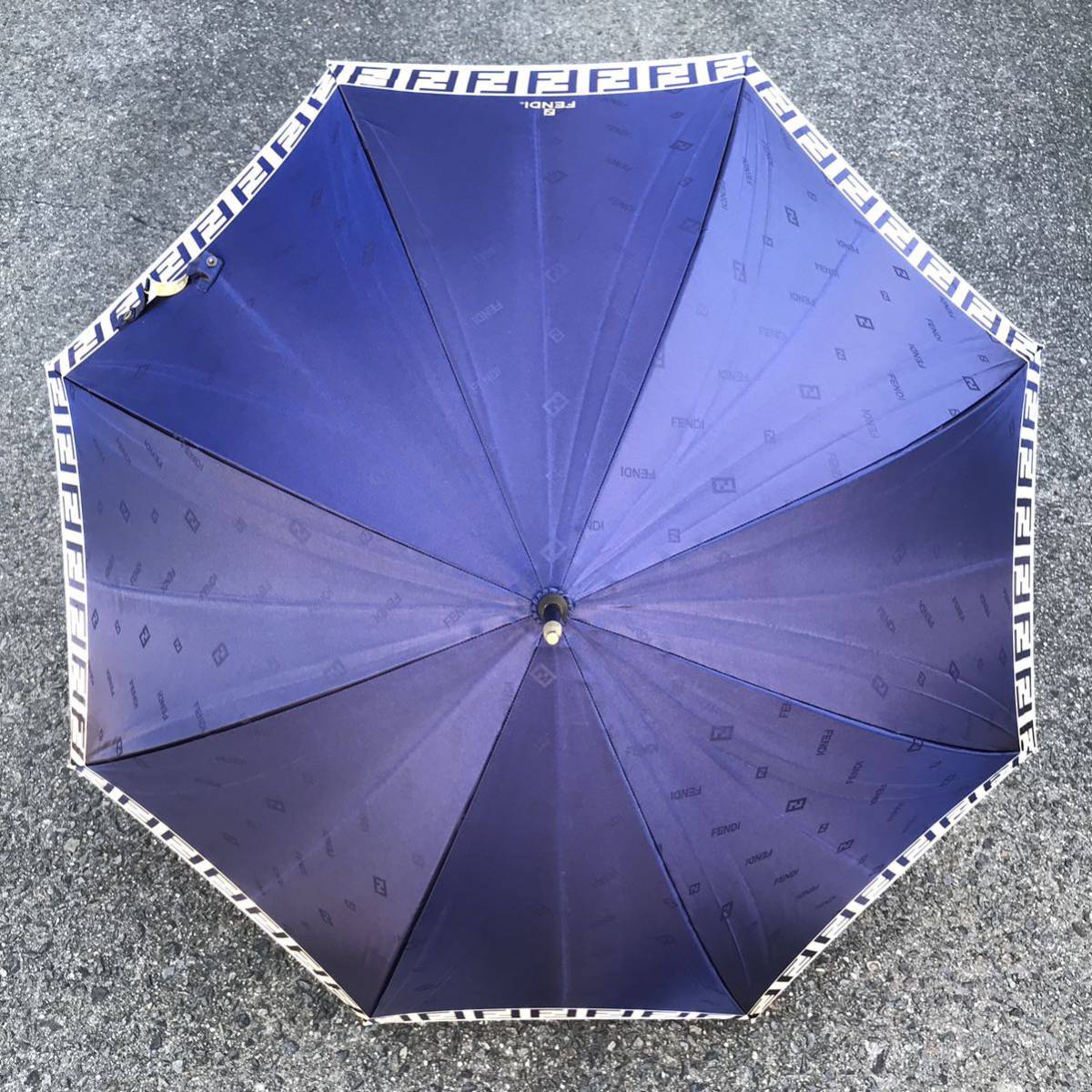 【限定1本】FENDI フェンディ 雨傘 長傘 ズッカ柄 FF柄 イタリア製 【限定1本】FENDI フェンディ 雨傘 長傘 ズッカ柄 FF柄 イタリア製