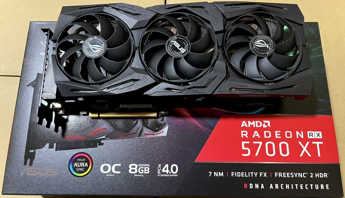 ASUS AMD ROG-STRIX-RX5700XT-O8G-GAMING GPU グラフィックボード