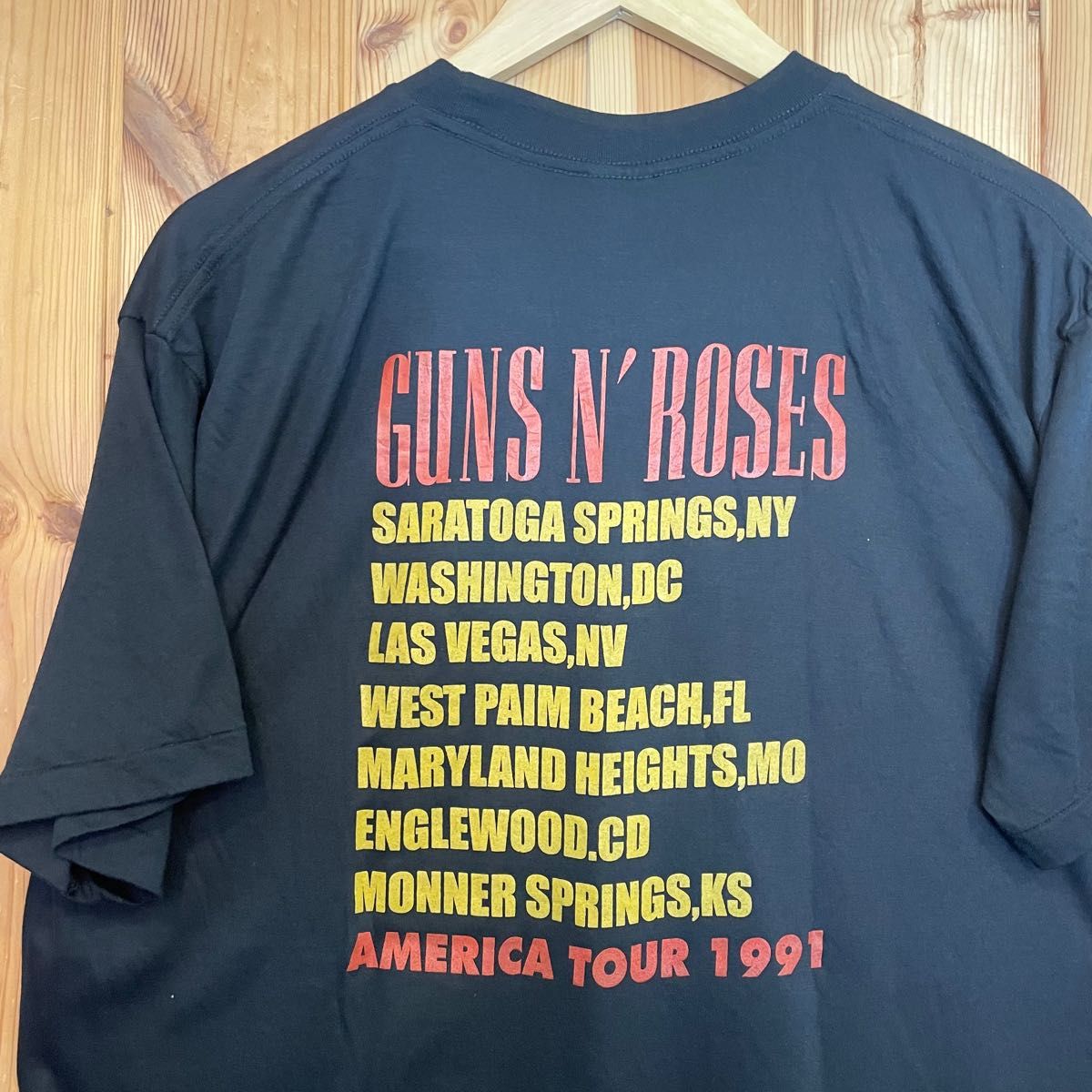 GUNS N' ROSES バンド Tシャツ　ブラック　両面プリント　XL プリントTシャツ