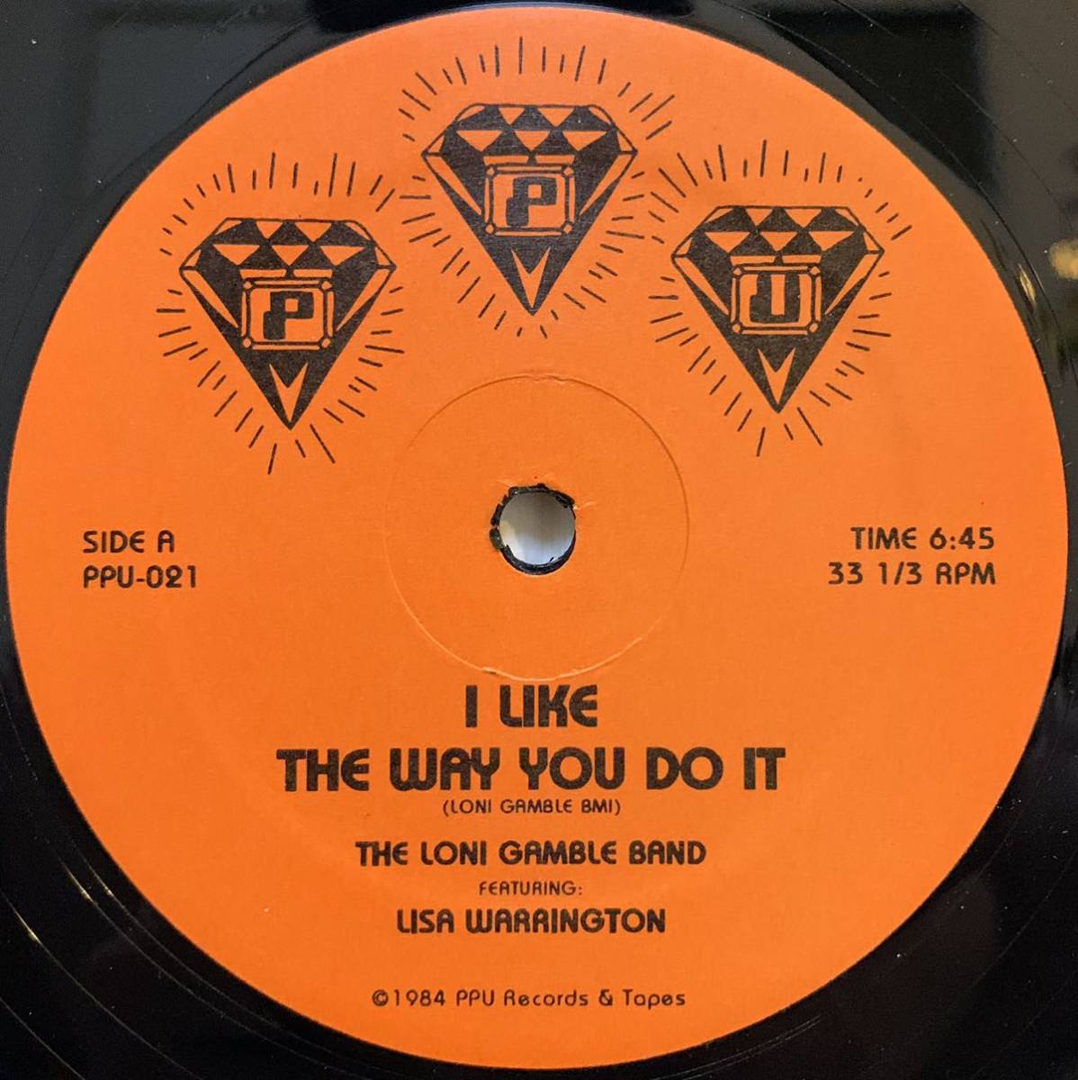 The Loni Gamble Band The Loni Gamble Band Featuring Lisa Warrington - I Like The Way You Do It / ppu /TOM NOBLE_画像1