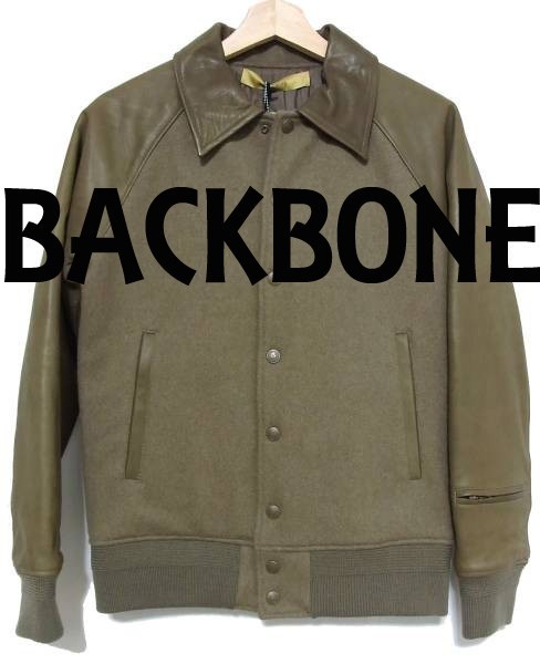 新品 BACKBONE バックボーン 中綿 レザー スタジャン ジャケット S