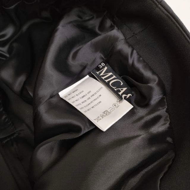 MICA & DEAL フレアスカート サイズ38 ロングスカート ブラック マイカ＆ディール 3-0618M 213180_画像3