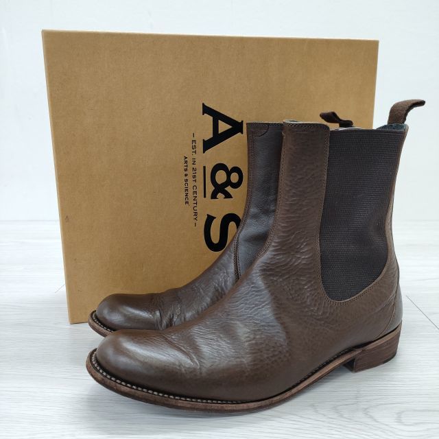 ARTS&SCIENCE beatle boots ビートルブーツ サイドゴアブーツ サイズ24cm ブーツ ブラウン #77 choco アーツ&サイエンス 3-0626G 217583_画像5