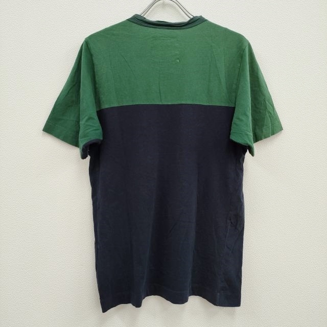 Sacai バイカラーTシャツ サイズ2 半袖Ｔシャツ カットソー ネイビー グリーン サカイ 3-0712S F92757_画像2