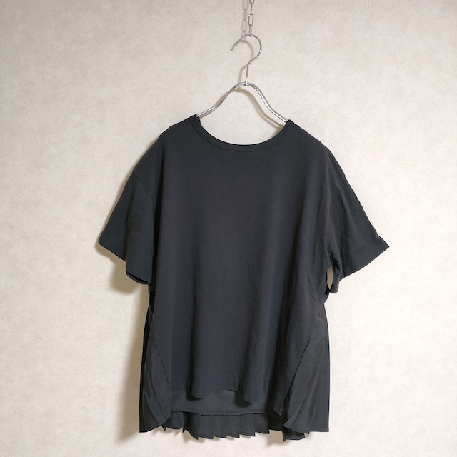 Ray Beams バックプリーツ 半袖Ｔシャツ カットソー ブラック レイビームス 3-0716S 218583_画像1