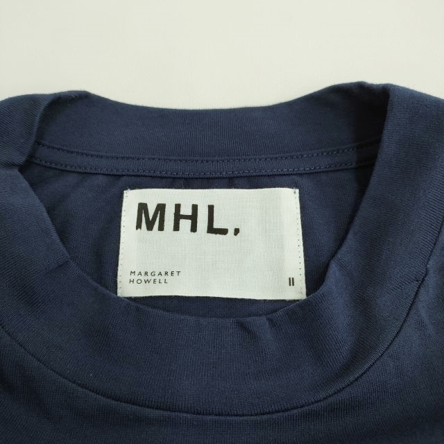 MHL. LIGHT COTTON DRY JERSEY 595-3168506 定価10450円 ノースリーブ カットソー 23SS ネイビー エムエイチエル 3-0717S 219679_画像3