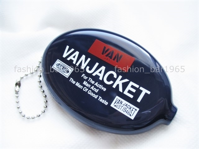  rare *VAN JAC Van ja Kett * original graphic * Raver coin case navy / purse change purse . key holder ivy SCENE