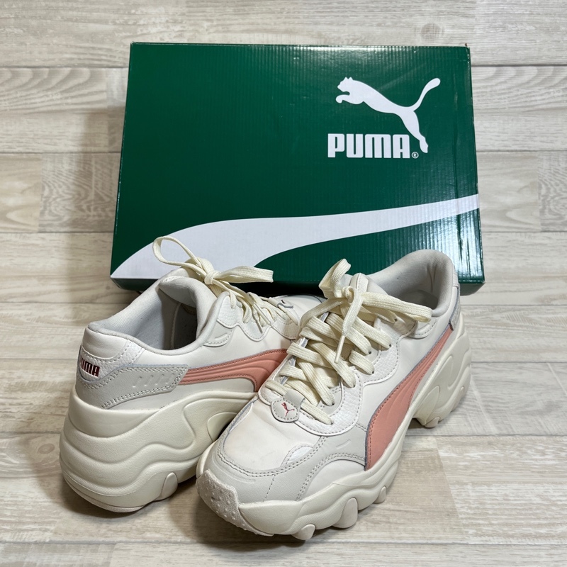 PUMA/プーマ/PULSAR WEDGE WNS CN FS/パルサーウェッジ ウィメンズ/厚底スニーカー/ホワイト×ピンク/392711-02/24.5cm_画像1