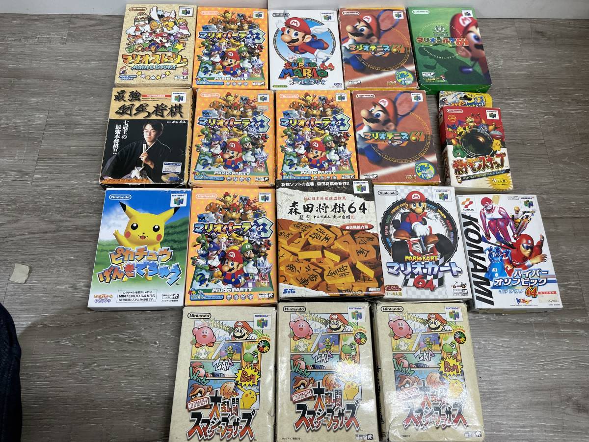 ☆ N64 ☆ マリオストーリー 他 18本 まとめ売り 未チェック ジャンク