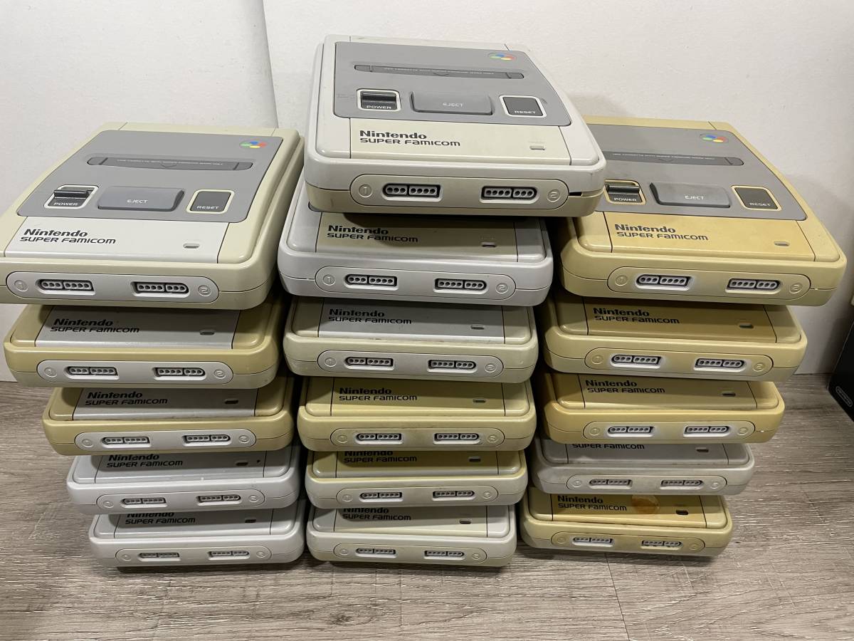 ☆ SFC ☆ スーパーファミコン 本体 16台 まとめ売り ジャンク 動作