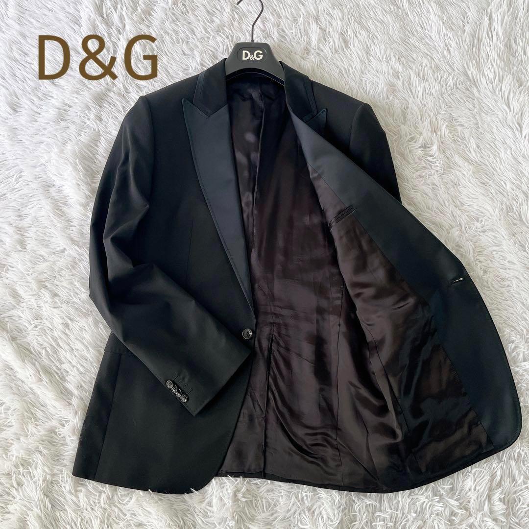 愛用 美品☆DOLC&GABBANA☆ドルガバ シルクブレンド 1つボタン