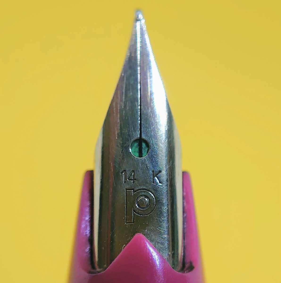 高級品市場 PLATINUM プラチナム 万年筆 細字 ペン先 14K K14 14金 黒