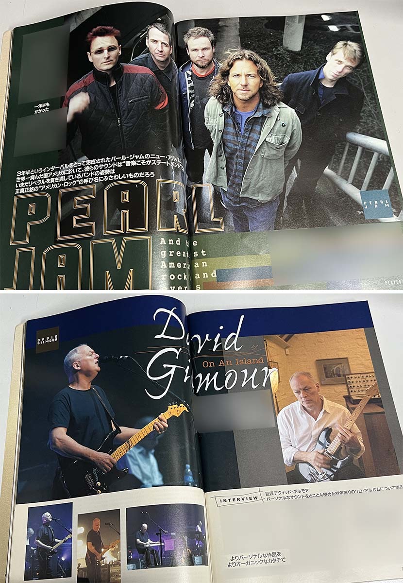 ★ Player 2006年7月号 THE BEATLES/PEARL JAM DAVID GILMOUR THE RACONTEURS DEPAPEPE 中西俊夫 月刊YMMプレイヤーの画像5