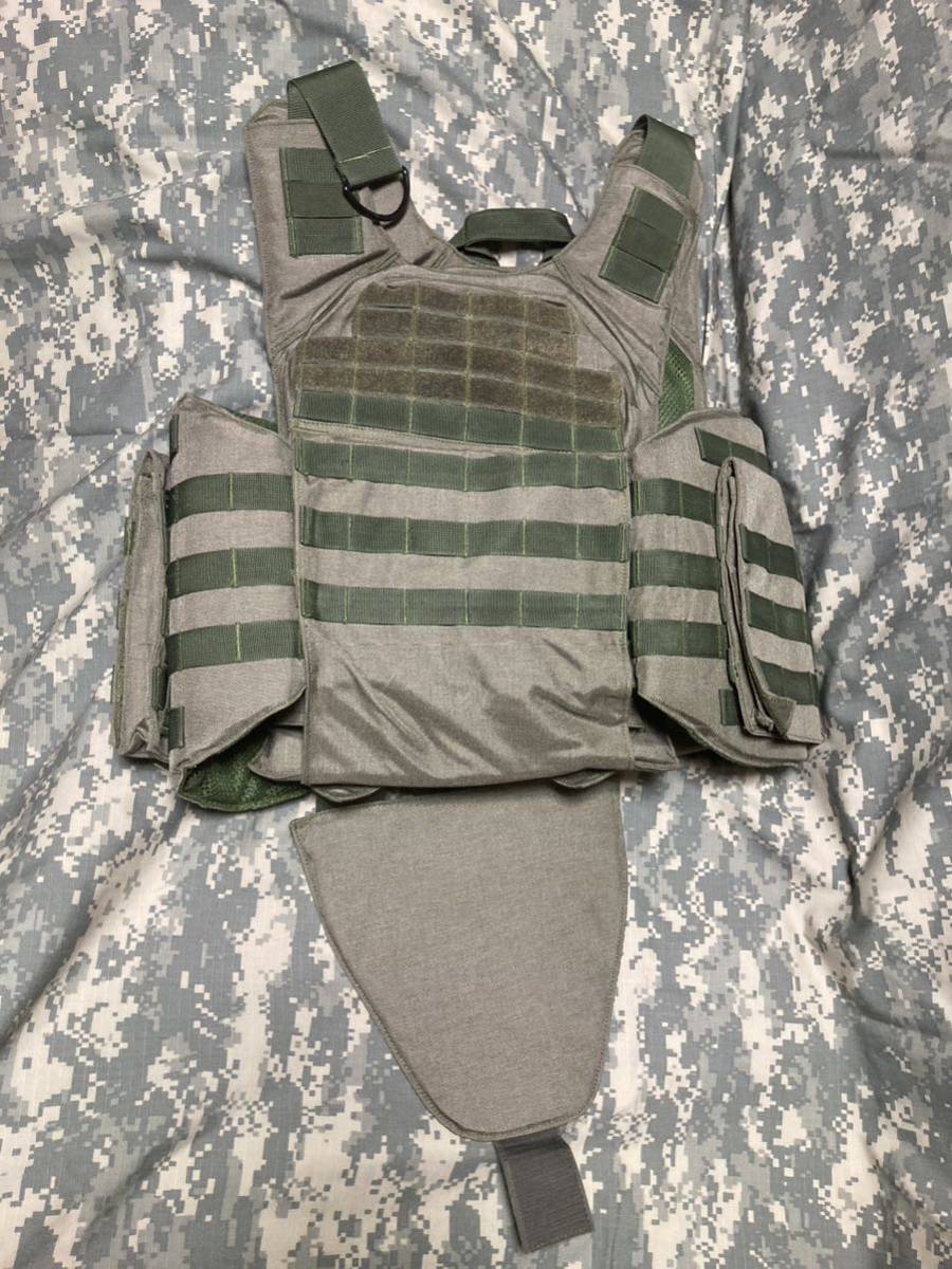 某国陸軍特殊部隊 現用ボディアーマー NIJ Lv.Ⅲ/Ⅳ プレート/ケブラー付 2019年製_画像2