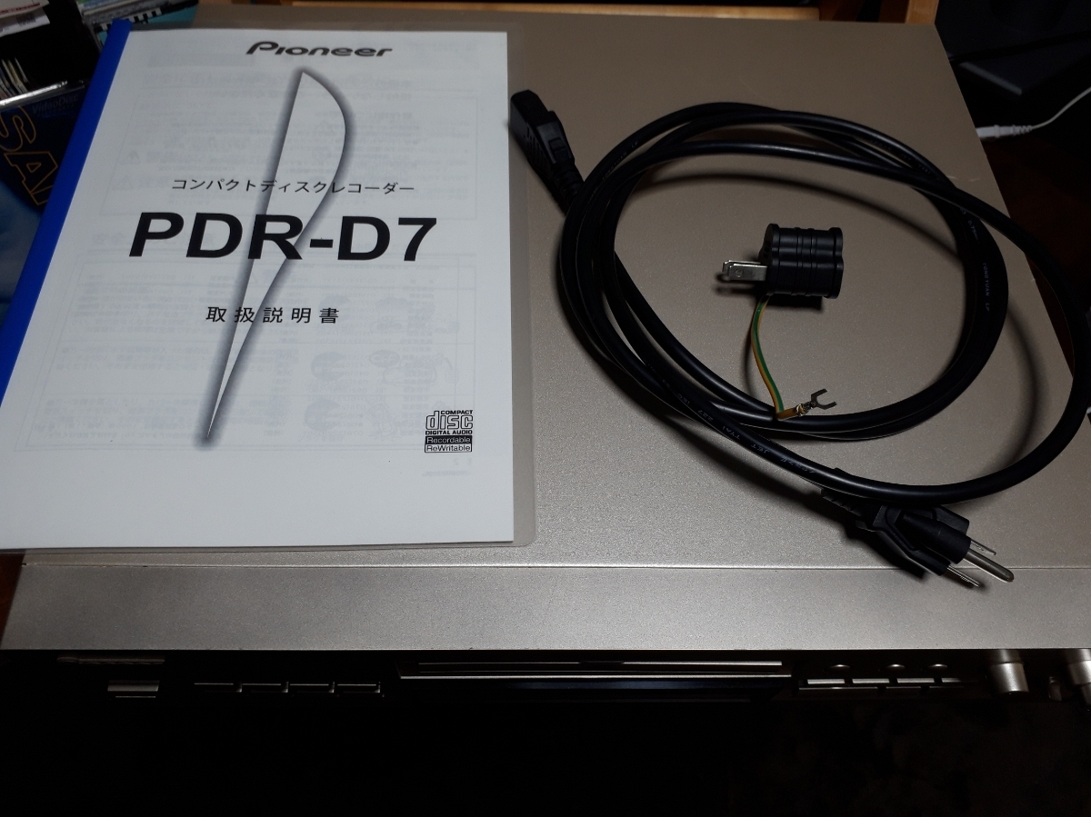PDR-D7 Pioneer Pioneer CD刻錄機用於操作項目 原文:PDR-D7 Pioneer パイオニア　CDレコーダー　中古動作品　
