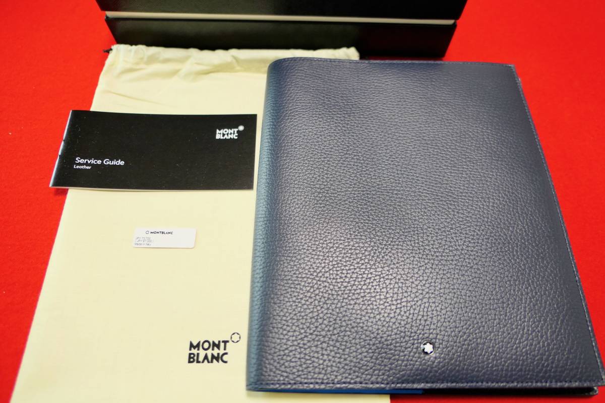 新品 モンブラン ノートカバー ノート マイスターシュテュック　MY OFFICE NOTEBOOK　ブルー_画像1