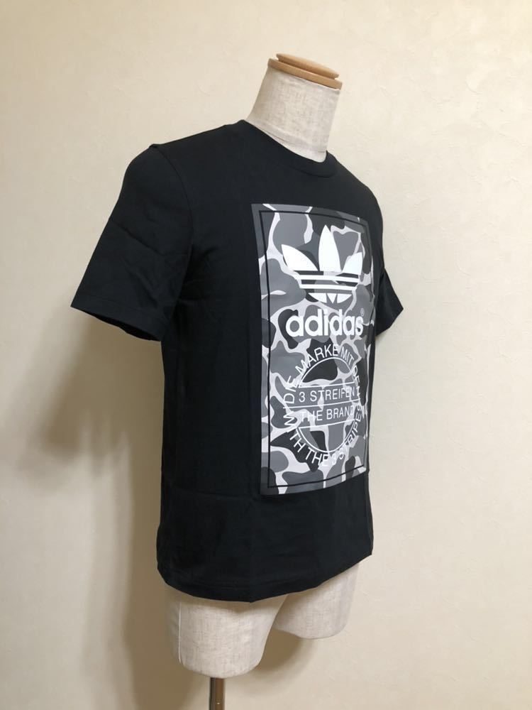 【新品】 adidas originals CAMO LABEL TEE アディダス オリジナルス カモフラージュ ラベル Tシャツ トップス サイズS 半袖 黒 DH4769_画像8