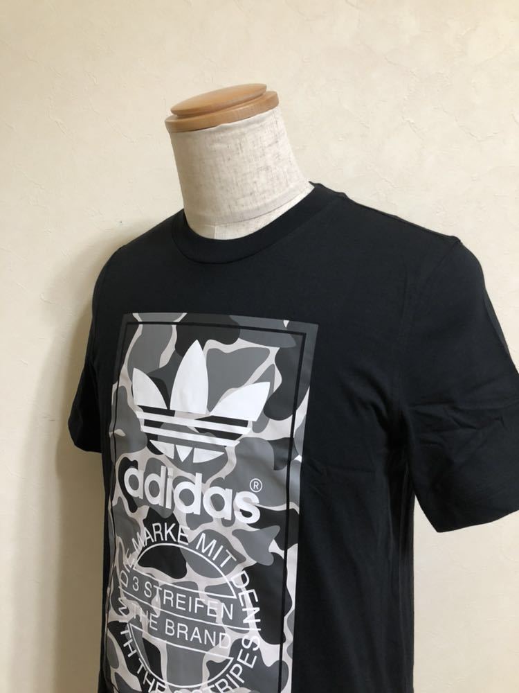 【新品】 adidas originals CAMO LABEL TEE アディダス オリジナルス カモフラージュ ラベル Tシャツ トップス サイズS 半袖 黒 DH4769_画像7