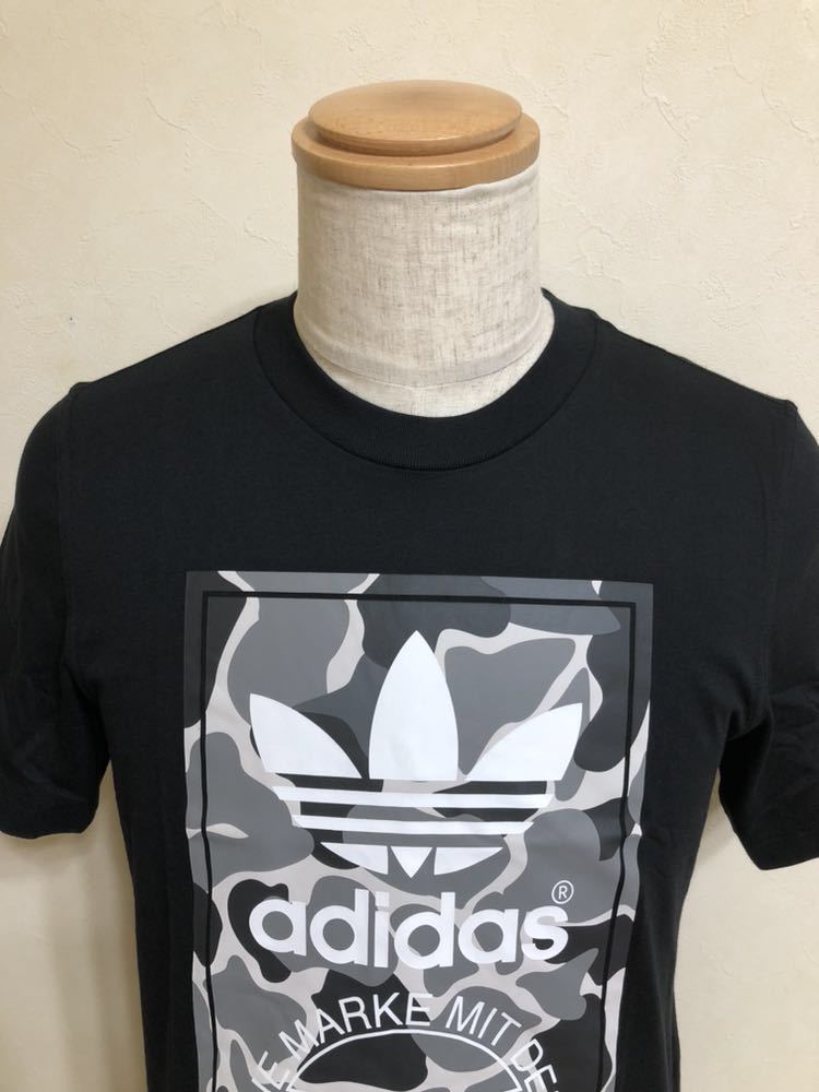 【新品】 adidas originals CAMO LABEL TEE アディダス オリジナルス カモフラージュ ラベル Tシャツ トップス サイズS 半袖 黒 DH4769_画像3