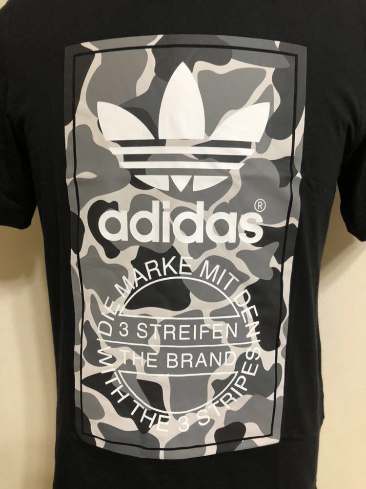 【新品】 adidas originals CAMO LABEL TEE アディダス オリジナルス カモフラージュ ラベル Tシャツ トップス サイズS 半袖 黒 DH4769_画像5