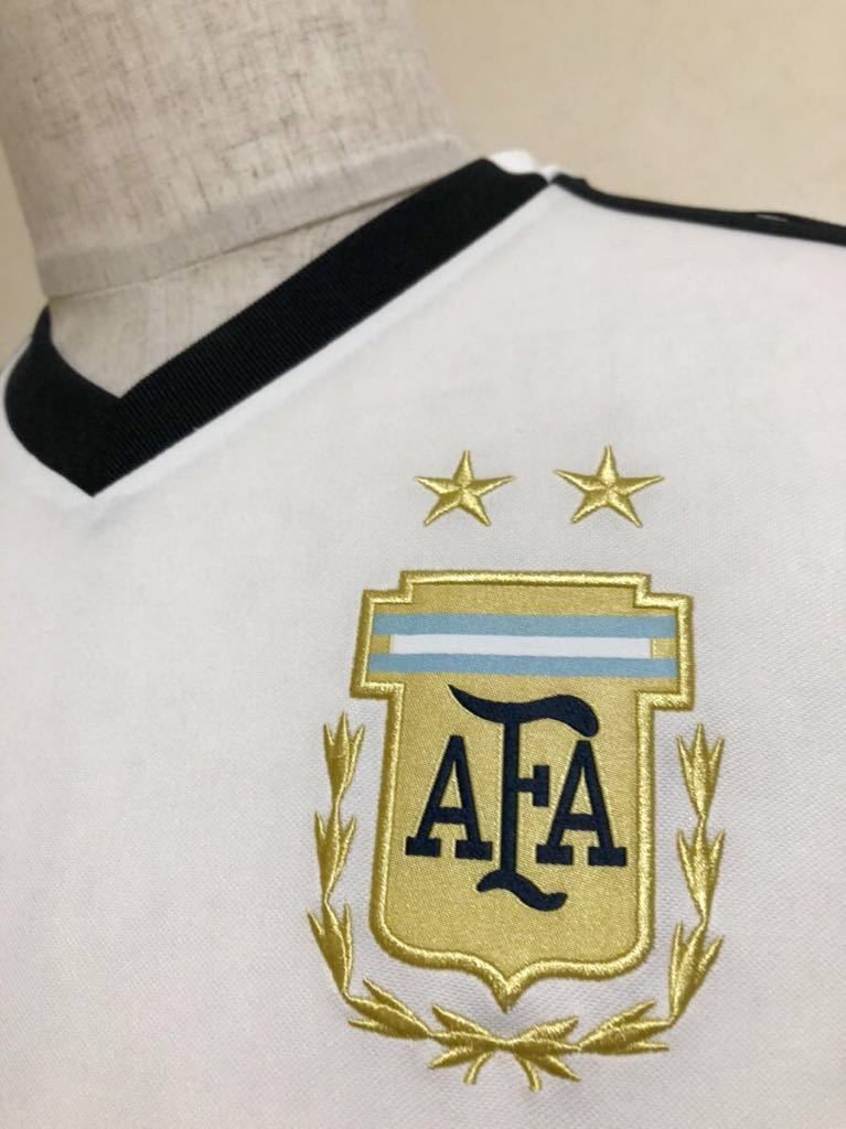 【新品】 adidas Argentina アディダス サッカー アルゼンチン代表 ドライ クライマクール ウェア Tシャツ トップス 半袖 サイズM CF2626_画像10