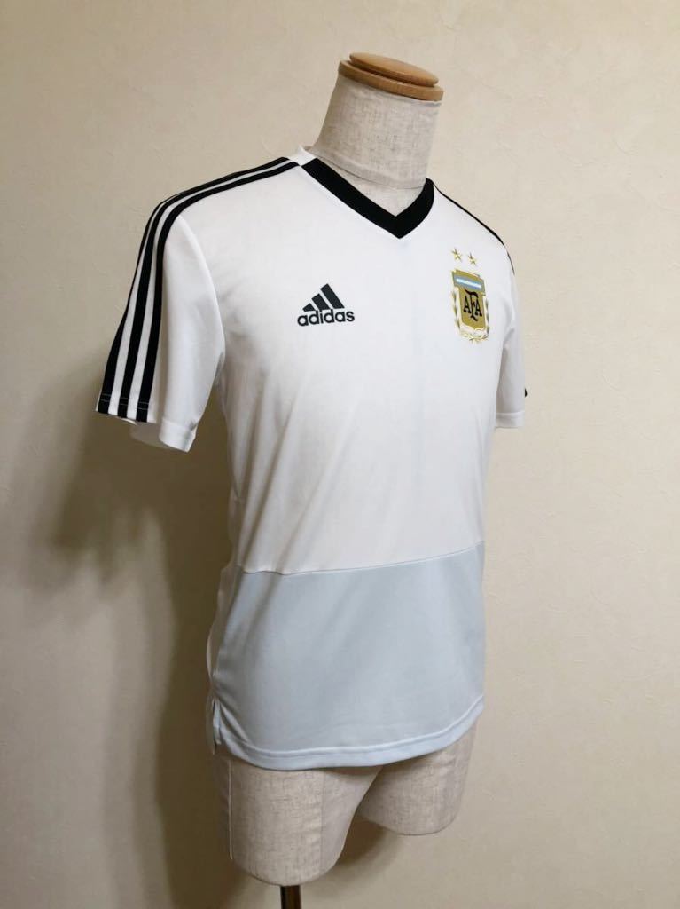 【新品】 adidas Argentina アディダス サッカー アルゼンチン代表 ドライ クライマクール ウェア Tシャツ トップス 半袖 サイズM CF2626_画像8