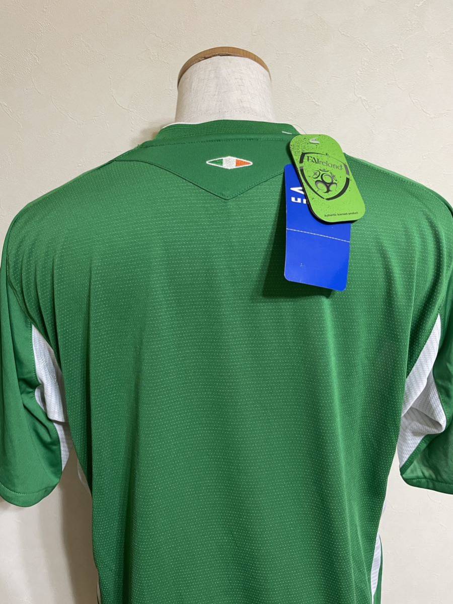 【未使用】 UMBRO IRELAND アンブロ サッカー アイルランド代表 2004 ホーム ユニフォーム サイズL 半袖 緑 デサント UDA6418H_画像4