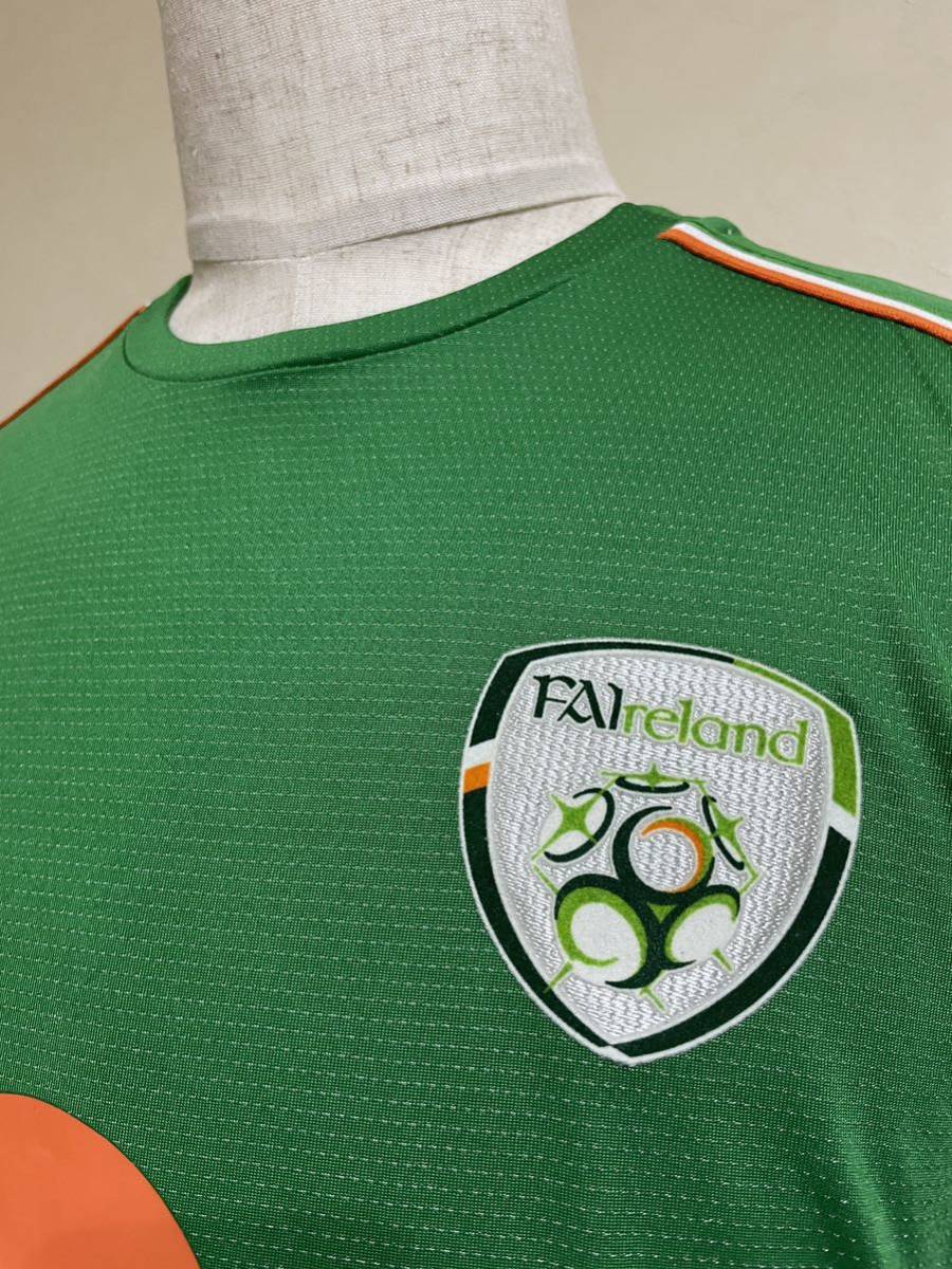 【未使用】 UMBRO IRELAND アンブロ サッカー アイルランド代表 2004 ホーム ユニフォーム サイズL 半袖 緑 デサント UDA6418H_画像10