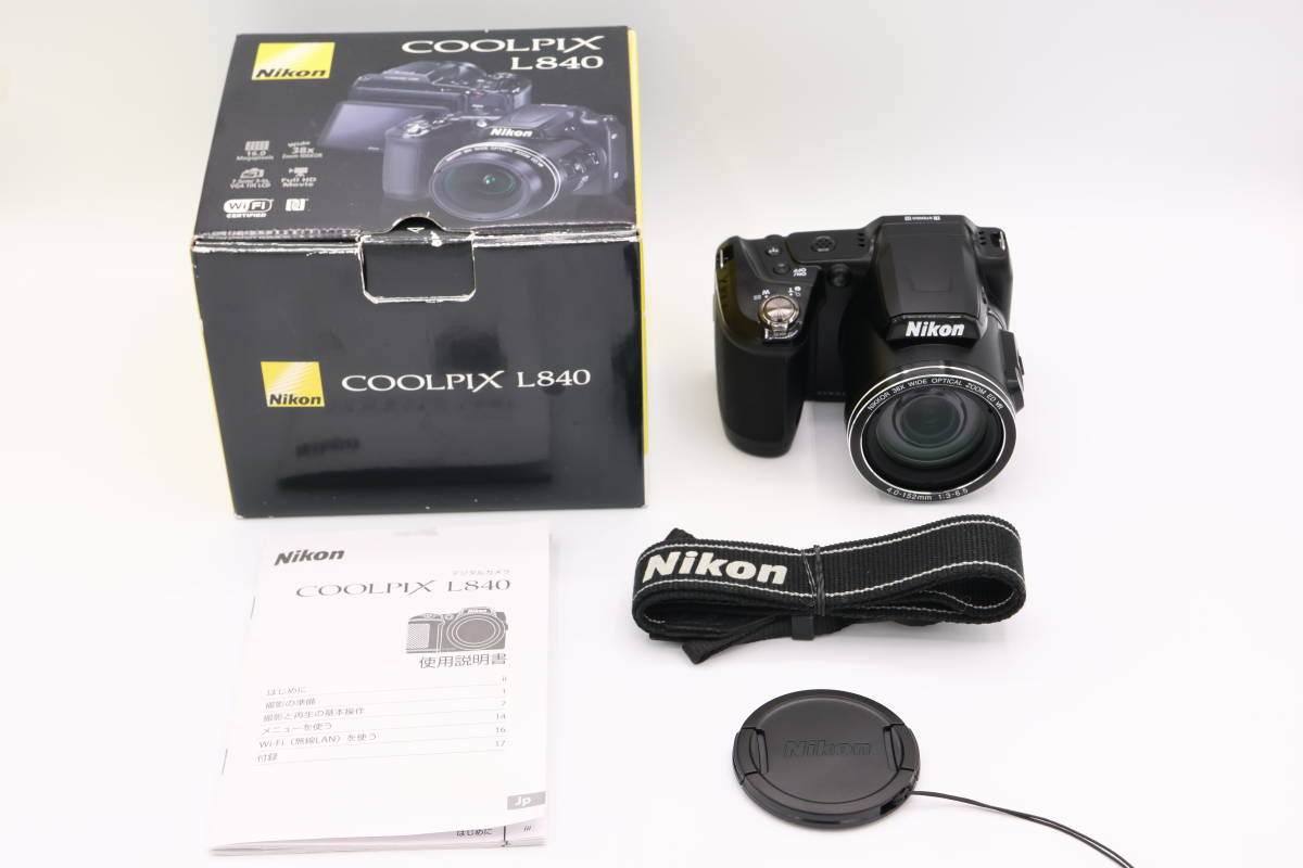 Nikon COOLPIX L840 デジタルカメラ 38倍光学ズーム Wi-Fi内蔵 (ブラック)　#230714_20003243