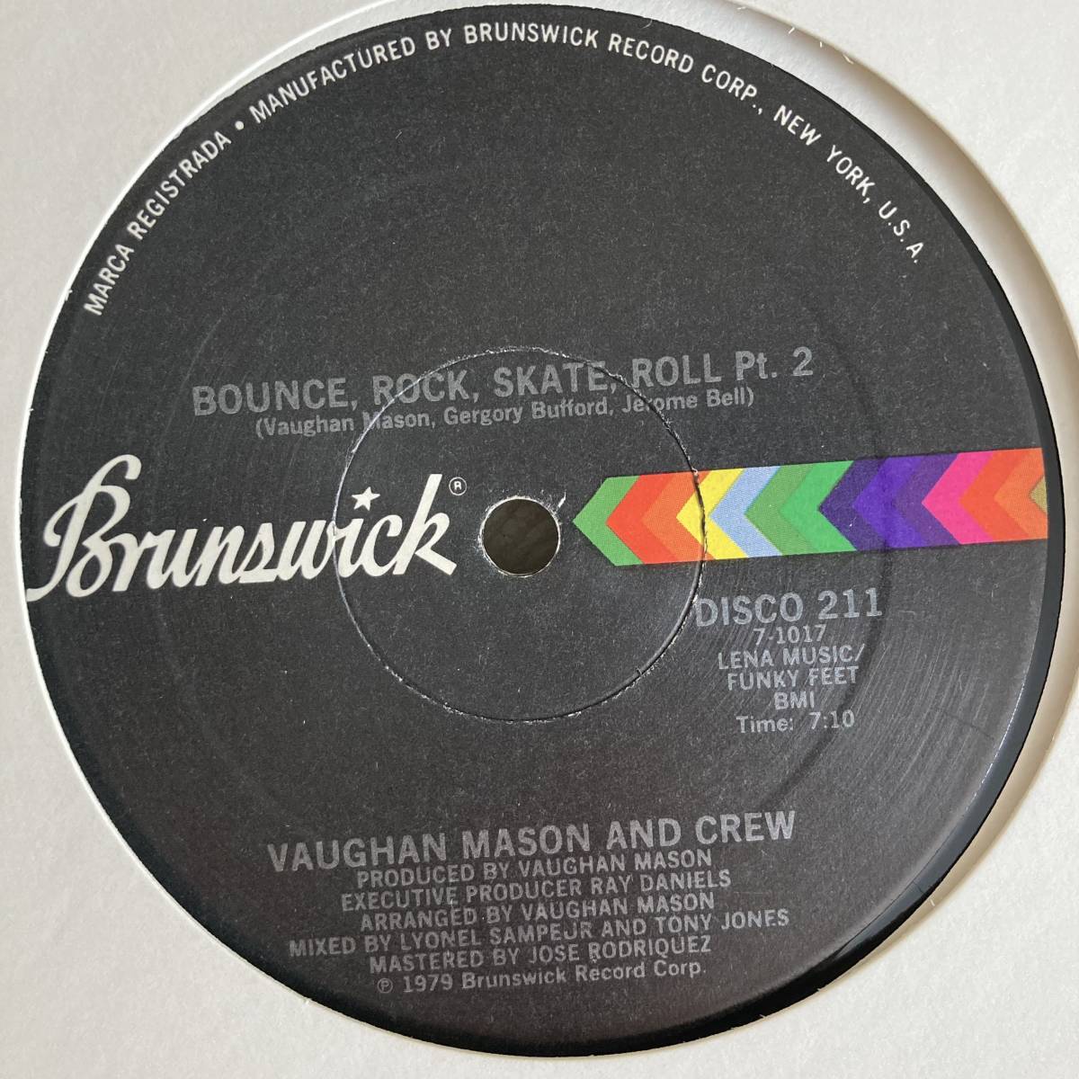 Vaughan Mason And Crew - Bounce, Rock, Skate, Roll 12 INCH_画像2