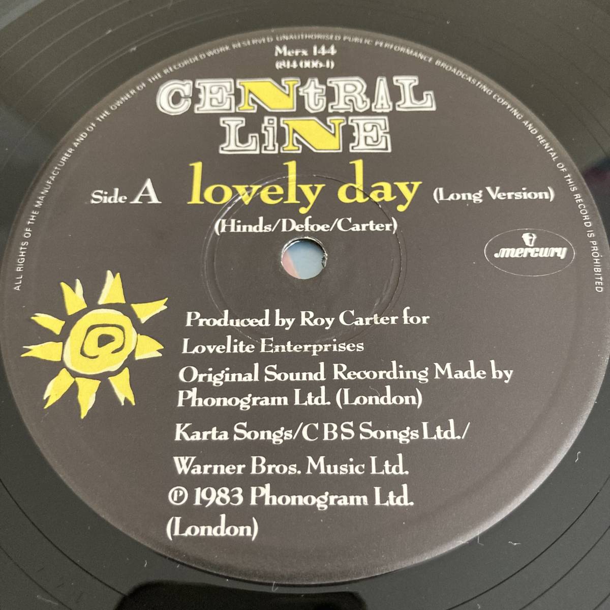 Central Line - Lovely Day 12 INCH_画像3