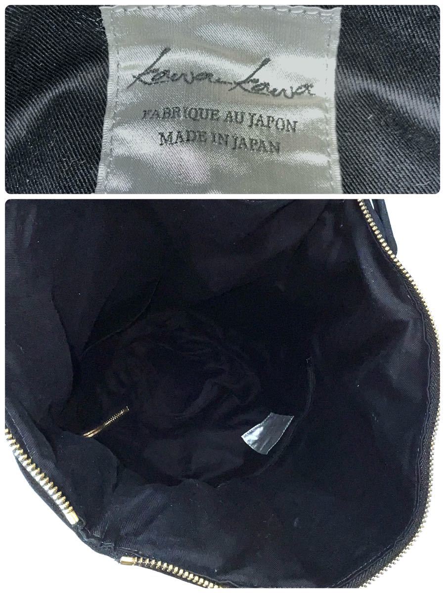 [ beautiful goods ]kawa-kawa * leather leather papiyone special order rucksack wet material × leather black light weight belt design backpack katena& key Kelly type 