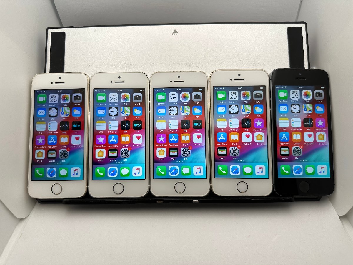 中古・ジャンク】まとめ売り5台 液晶浮き 他 Apple iPhone 5s NW利用