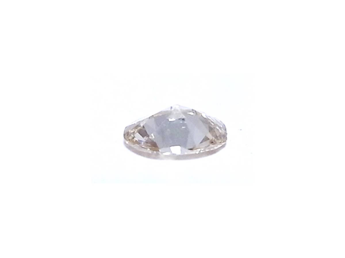 《天然ダイヤ》0.473ct オーバルカット シャンパンカラーダイヤモンド 美しい色と輝き(とても薄いブラウン・ゴールド系) ルース_画像3
