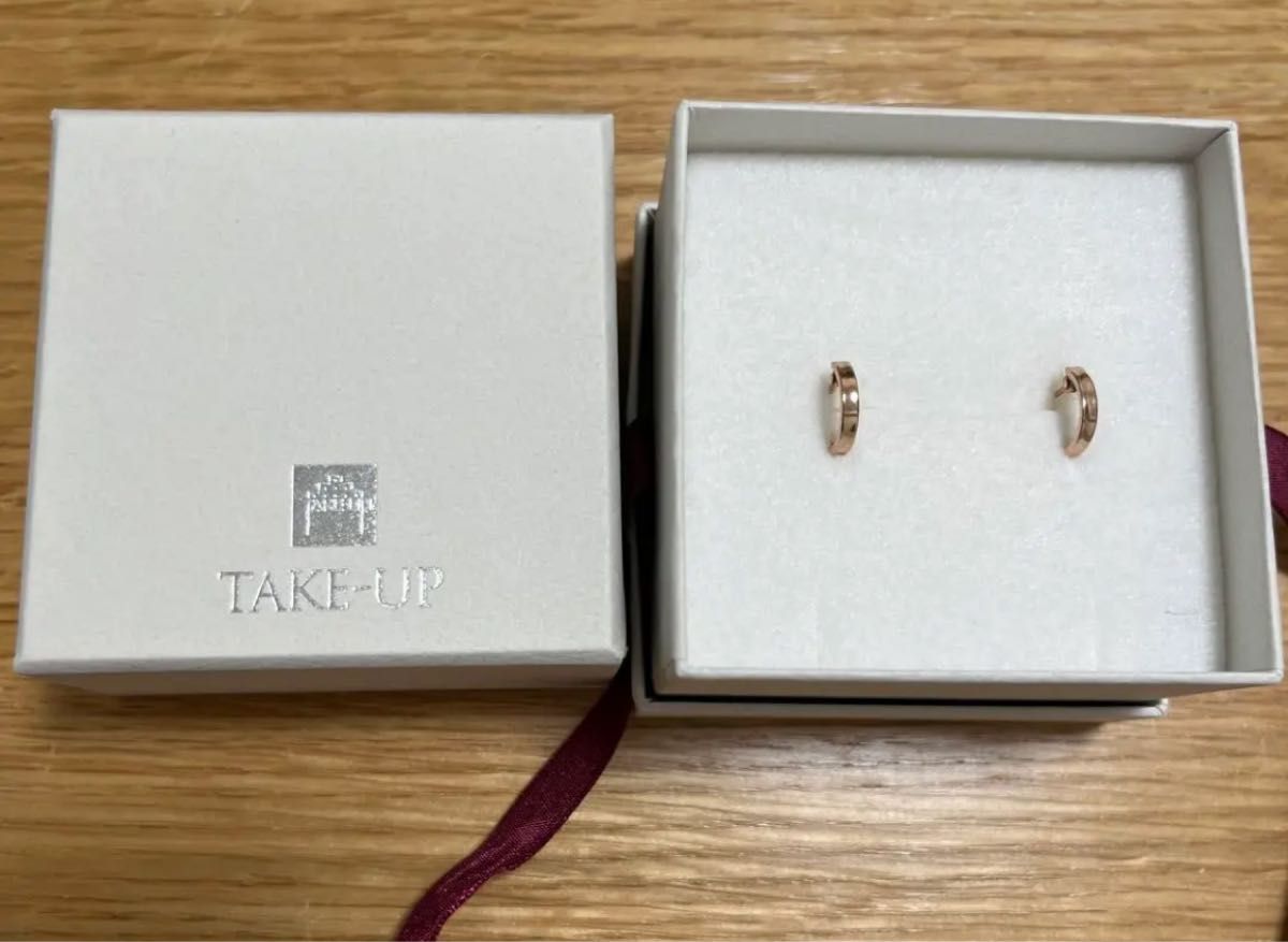 Take-up K18/K10ベーシックミニフープピアス