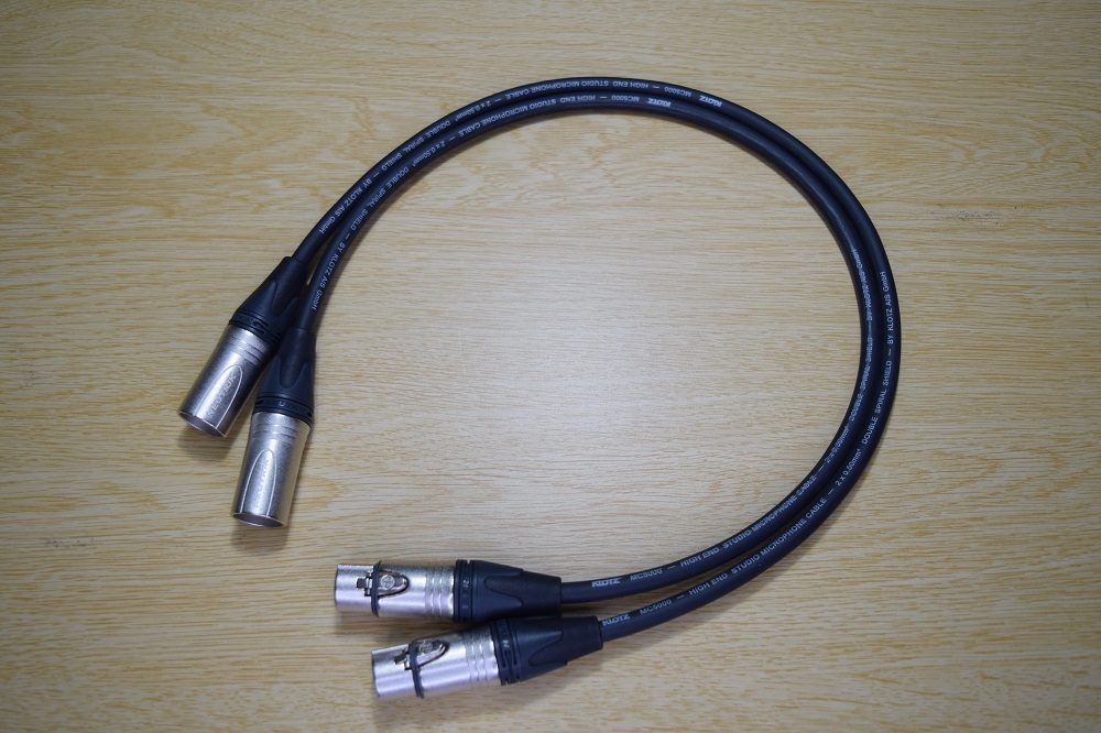 □□ KLOTZ MC5000＋XLR plug オス-メス（NC3FMXX）/0.50m×2本_画像3