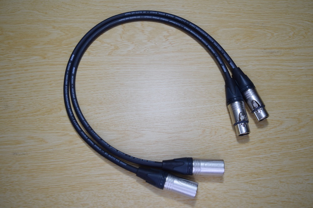 □□ KLOTZ MC5000＋XLR plug オス-メス（NC3FMXX）/0.50m×2本_画像2