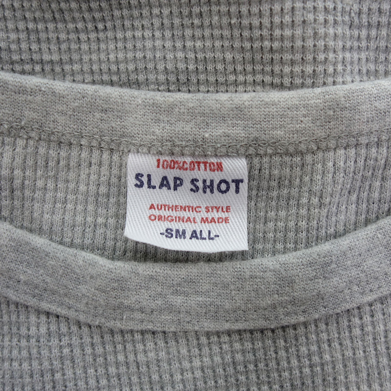 SLAP SHOT 七分袖 サーマル ワッフル Tシャツ カットソーの画像3
