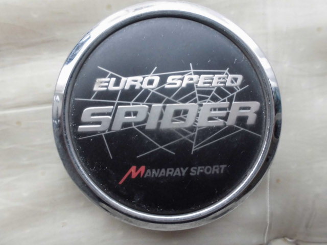 神奈川発　●　マナレイスポーツ EURO SPEED SPIDER アルミホイール用センターキャップ 1個 N2_画像1