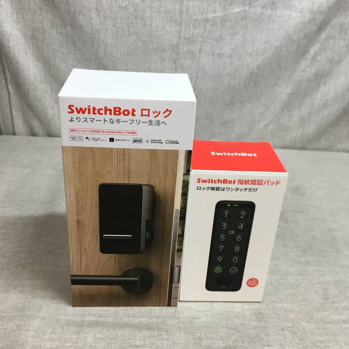 SwitchBot スマートロック 指紋認証パッド セット W家庭用電化