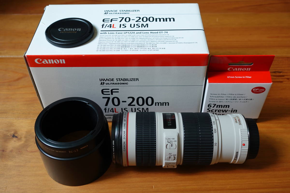 オンラインショップ】 Canon EF70-200mm F4L IS USM ズームレンズ 純正