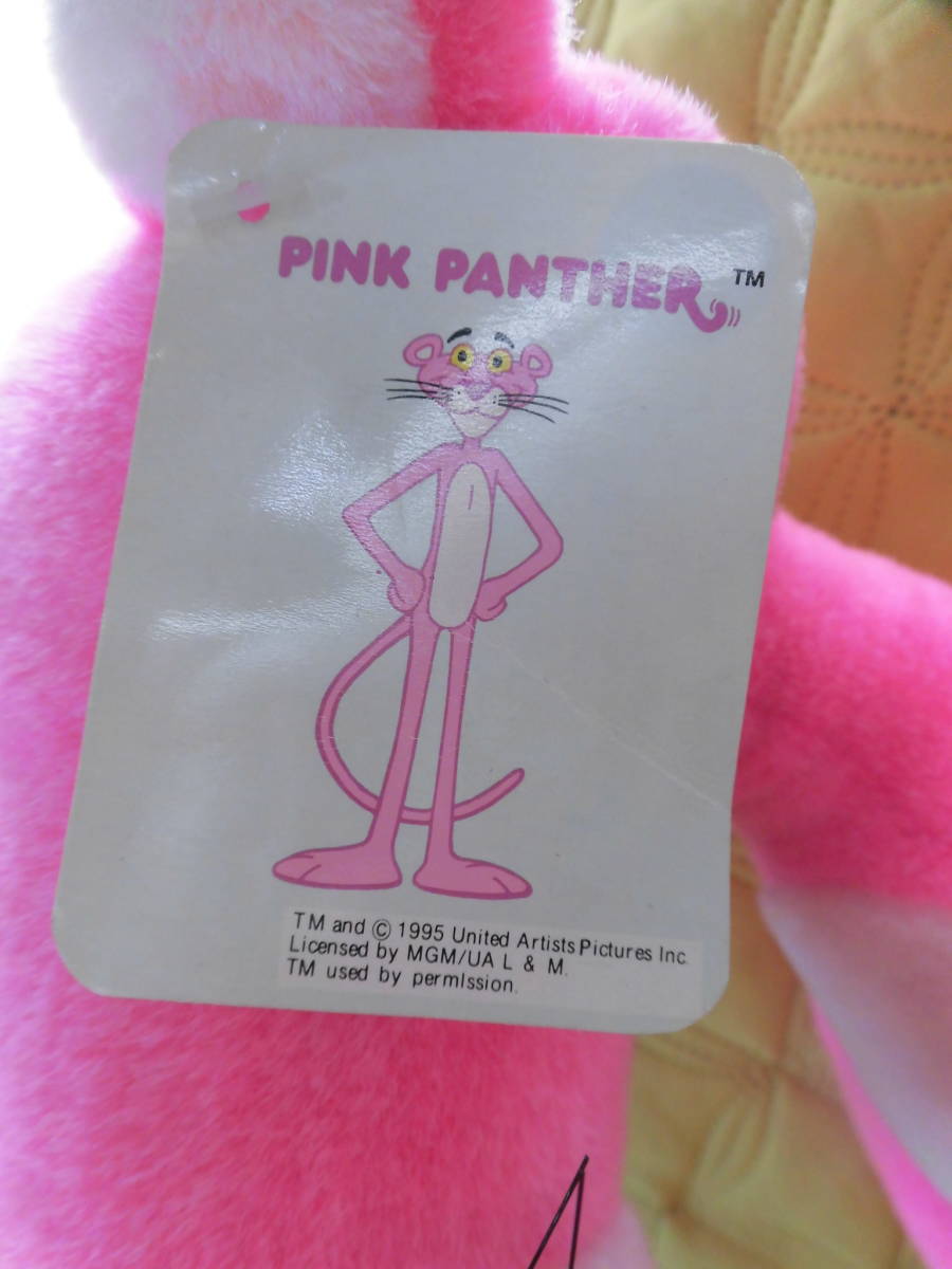 ●大きい！約74㎝●ピンクパンサー ぬいぐるみ●ひも付き/エレファント社/THE PINK PANTHER/1995年製？/ひも付きフィギュアマスコットの画像2