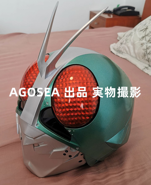 実物撮影 仮面ライダー 新1号 ヘルメット マスク コスプレ道具