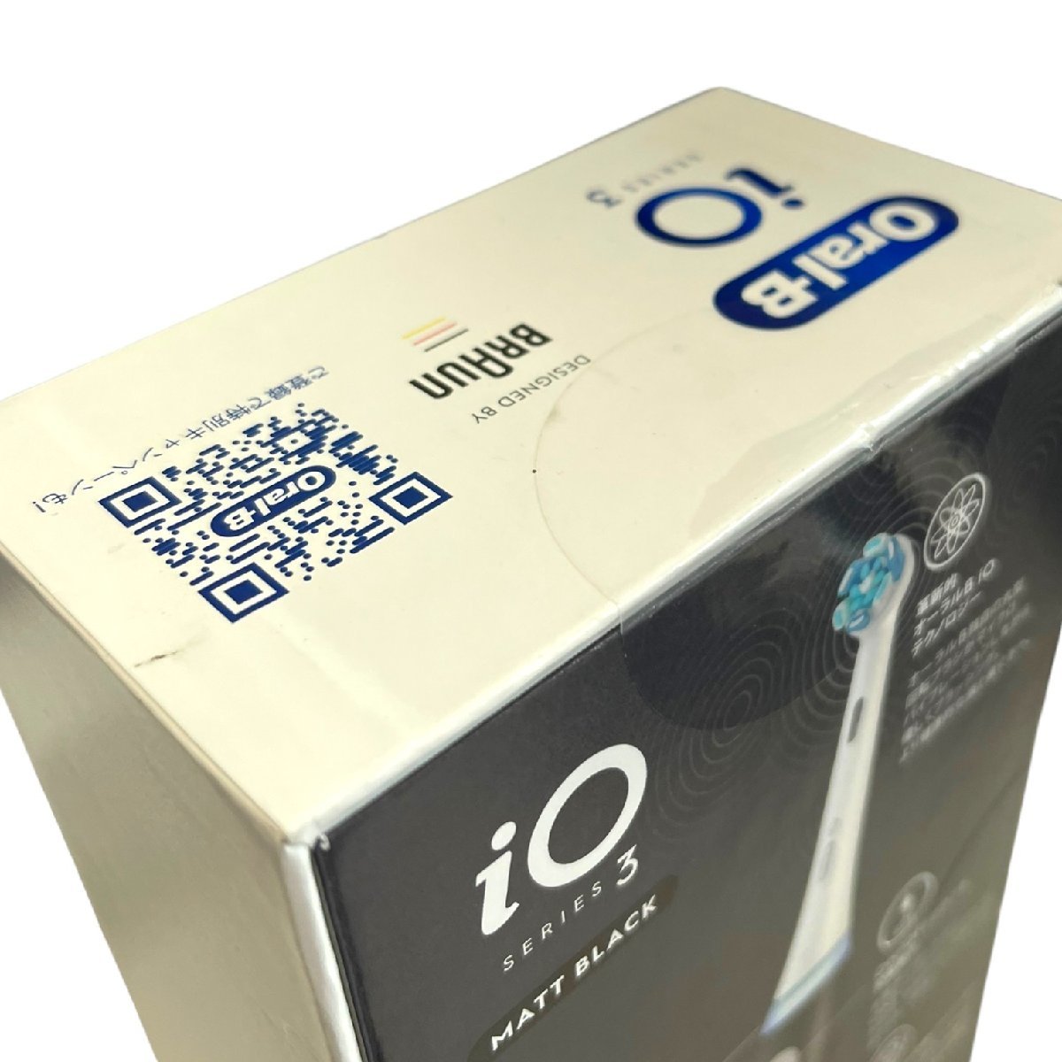 【未開封】 BRAUN ブラウン Oral-B オーラルB iO3 電動歯ブラシ IOG31A60BK マットブラック 充電式 ioシリーズ3 C44041RF_画像4