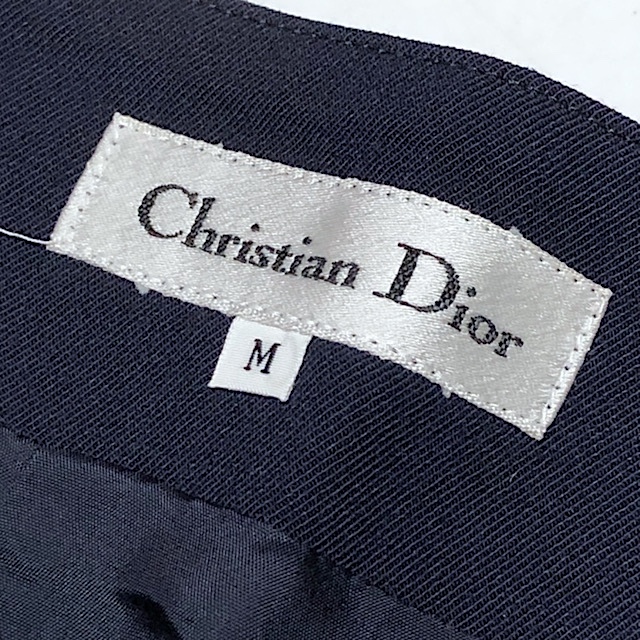 2 шт.    выигрыш лота  ... доставка бесплатно ！ C40【... красивая вещь 】Christian Dior  Christian  Dior   юбка  M  шерсть  ...  винтажный   ... длина   синий   военно-морской флот 